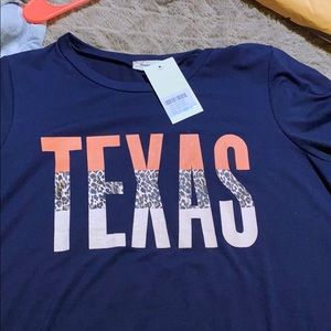 Navy blue Texas t shirt